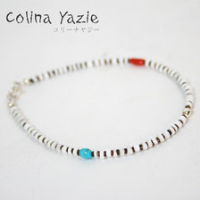 Colina Yazzie Beads Brac C White Shell画像
