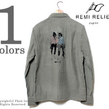 REMI RELIEF ヒッピースタッズ ミリタリーシャツ RN12113114画像