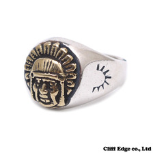 NEIGHBORHOOD NOBODY.RING/SB-MASA SCULP GOLDxSILVER画像