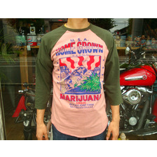 JELADO ROCKSTAR GARMENTS 7分袖ベースボールシャツ MARIJUANA 5MT-2092画像