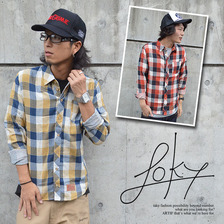 Loky L/S ダブルガーゼチェックシャツ(2カラー) 11826021画像