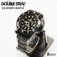 DOUBLE STEAL DSダイバーズウォッチ2(BLACK) 424-96031画像