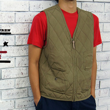 RRL/DOUBLE RL キルティング ベスト OLIVE画像