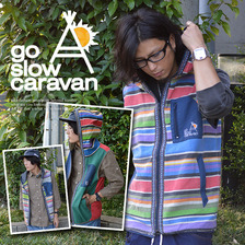 go slow caravan リネンコットンパーカーベスト(2カラー) 340240画像