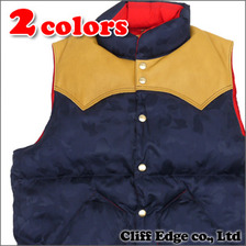 A BATHING APE &times; ROCKY MOUNTAIN FEATHERBED JACQUARD ABC ダウンベスト画像