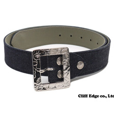 A BATHING APE CAMO BACKLE DENIM BELT画像