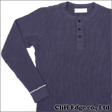 URSUS BAPE HENLEY LS SHIRT NAVY画像