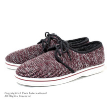 KOYUK BOTIN 3OJETES ヘリンボーンチャッカデッキシューズ レッド 51-5611画像