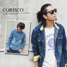 CORISCO デニムウエスタンシャツ(2カラー) 170603画像