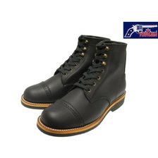 PISTOLERO 6&Prime;CAP TOE LACE UP BOOT 1412 BLACK 109-01画像