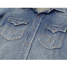 FULLCOUNT 4798HW DENIM WESTERN SHIRTS HAND WASH画像