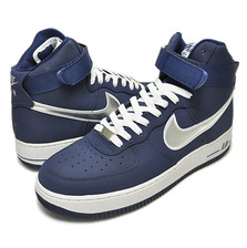 NIKE AIR FORCE 1 HIGH 07 midnight navy/metallic slv 315121-405画像