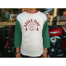 WAREHOUSE 7分袖ベースボールTシャツ KODAK PARK画像