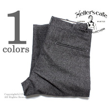 HELLER'S CAFE コットンプリントグレーヘリンボーンパンツ HC-139画像