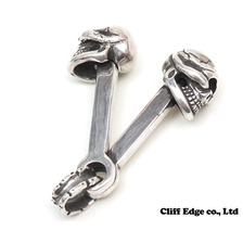 STOP LIGHT 2スカルピストン ペンダントトップ SILVER画像