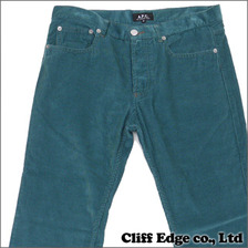 A.P.C. PETIT STANDARD コーデュロイパンツ TURQUOISE画像