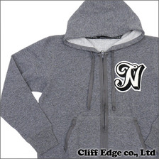 NUMBER(N)INE ウールレター ジップアップパーカー GRAY画像