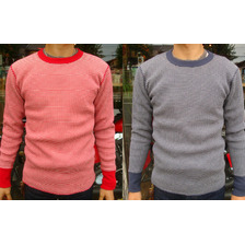 THE REAL McCOY'S JOE McCOY STRIPED THERMAL SHIRTS MC12122画像