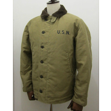 THE REAL McCOY'S TYPE N-1 デッキジャケット (KHAKI) MJ12115画像