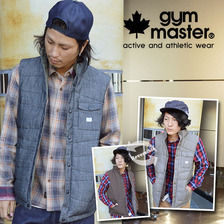 gym master シャンブレーリバーシブル ダウンベスト(2カラー) G721554画像