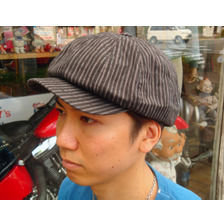 SUGAR CANE FICTION ROMANCE COVERT STRIPE 12-PANELS CASQUETTE SC02046画像