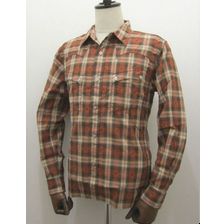 THE FLAT HEAD ネイティブチェック ウエスタンシャツ CW-68W画像