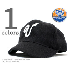 Ebbets Field Flannels ビクトリアビーズ 1911年ウールベースボールキャップ VIC11C画像