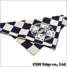 TENDERLOIN T-BANDANA CHECKER NAVY画像