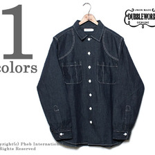 DUBBLEWORKS インディゴリネンオープンカラーシャツ 62001画像