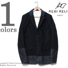 REMI RELIEF ウール切替デニムジャケット RN12113003画像