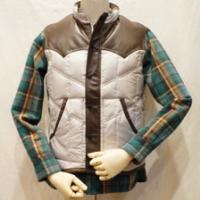 THE FLAT HEAD DWV-12 キルティングダウンベスト12画像