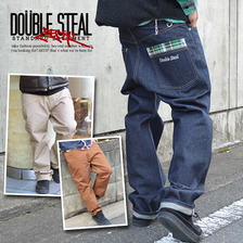 DOUBLE STEAL 2重チェックポケット デニム&チノパンツ(3カラー) 725-72018画像