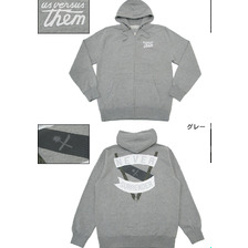 Us Versus Them No White Flags Full Zip Hooded Sweat画像