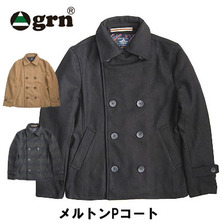 grn メルトンPコート GRN212089N画像