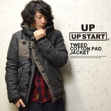 BRTHBREATH ボリュームネックフードツイードブルゾン(2カラー) 55684014画像