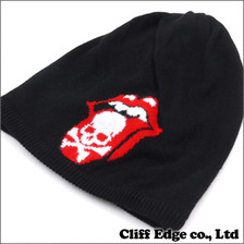 mastermind JAPAN &times; THEATER8 &times; The Rolling Stones KNIT CAP BLACK画像