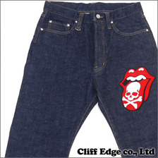 mastermind JAPAN &times; THEATER8 &times; The Rolling Stones DENIM PANTS INDIGO画像