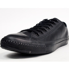 CONVERSE LEATHER ALL STAR OX BLACK MONOCHROME 32143487画像