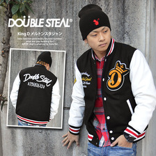 DOUBLE STEAL King D メルトンスタジャン(ブラック/ホワイト) 726-38026画像