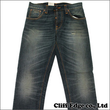 Nudie Jeans SHARP BENGT ORG CAREFULLY WORN INDIGO画像
