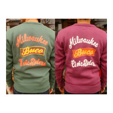 BUCO SWEAT SHIRTS &rdquo;CIVIC RIDERS&rdquo; BC12104画像