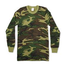 INDERA MILLS WOODLAND CAMO THERMALS L/S CREW画像