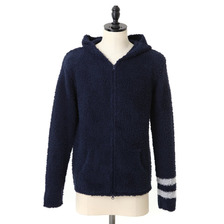 Barefoot Dreams Mens Zip Hoodie With Stripe画像
