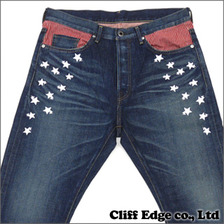 A BATHING APE COLLEGE STA DENIM PANTS WASH INDIGO画像