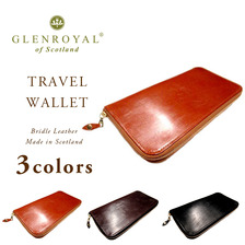 GLENROYAL Travel Wallet Bridle Leather/Oxford Tan画像