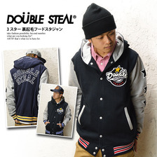 DOUBLE STEAL 3スター 裏起毛フードスタジャン(3カラー) 925-66038画像