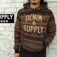 DENIM & SUPPLY Ralph Lauren ネイティブ柄 スウェットパーカー画像