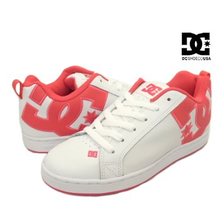 DC SHOES WOMEN'S COURT GRAFFIK PINK/WHITE (PW0) 300678 PW0画像