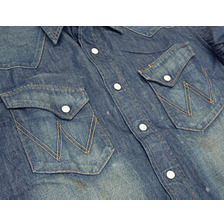 Wrangler US ORIGINAL DENIM WESTERN SHIRTS W1927-326画像