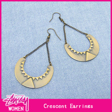 STUSSY WOMEN Crescent Earrings 0380214画像